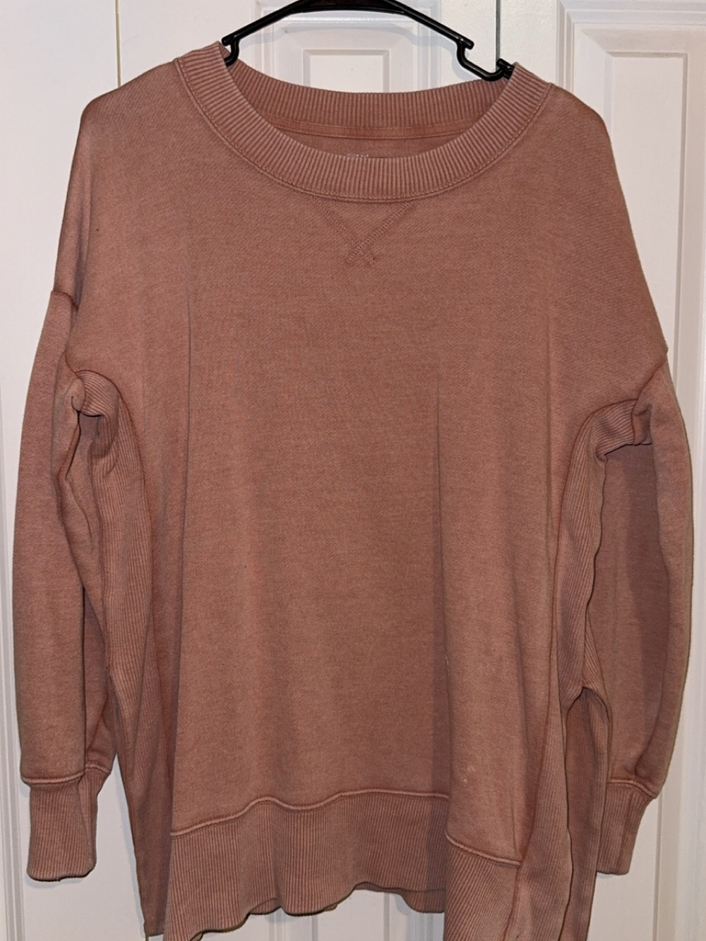 Aerie Women’s Relaxed Crewneck Sweater - Dusty Rose